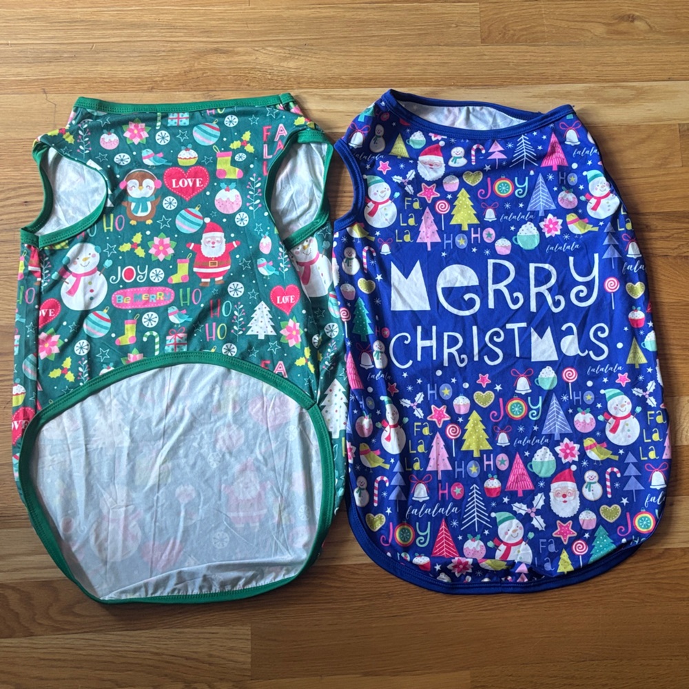 Festive Dog Christmas pajamas -2pk